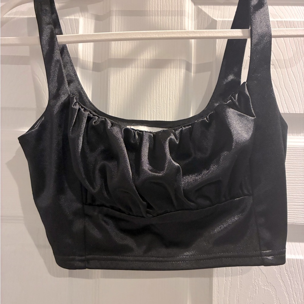 Adika Shiny Black Top Sz M